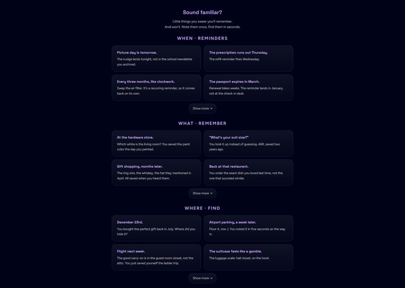 Blink Your Life: The "Sound familiar?" section with everyday scenarios for each module
